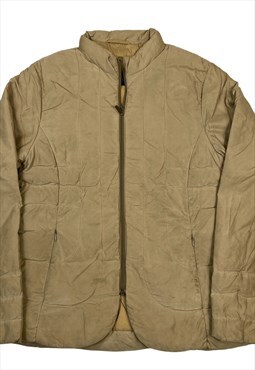 Vintage dark brown yellow moncler zip up jacket
