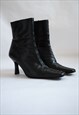 Vintage Y2K High Heeled Ankle Boots 