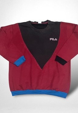 Reworked Fila Embroidered Sweatshirt