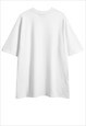 LIPS PRINT T-SHIRT KISS SLOGAN TEE GRUNGE LIPSTICK TOP WHITE