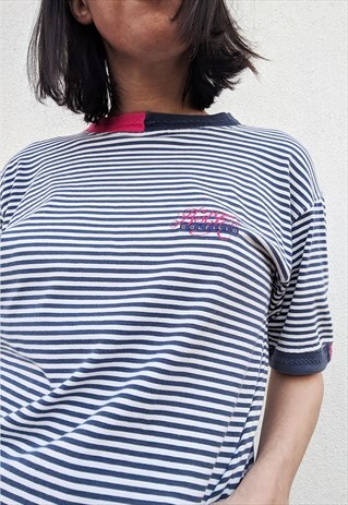 VINTAGE BEST COMPANY STRIPED TSHIRT