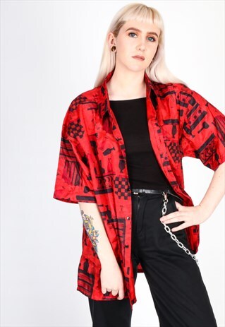 VINTAGE PATTERN SHIRT NS416