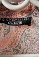 PAISLEY PRINT COTTON BUTTON UP SHIRT, COTTAGECORE BLOUSE