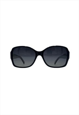 Vintage Y2K / 00s Solvari Black Square Sunglasses