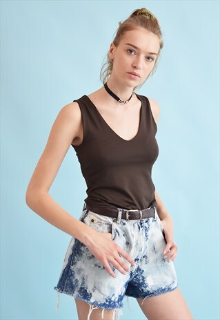 90'S RETRO FESTIVAL LYCRA MINIMALIST TOP