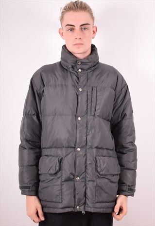INVICTA MENS VINTAGE PADDED JACKET SMALL GREY 90S