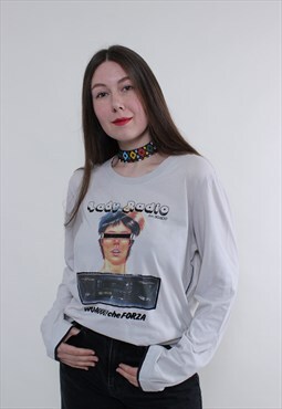 Y2k DOLCE & GABBANA t-shirt, 2000s funky designer tee