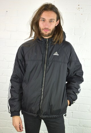 VINTAGE 90'S ADIDAS PADDED REVERSIBLE JACKET
