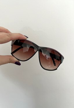 Vintage Black Frame/ Violet/ Silver, Dark lenses