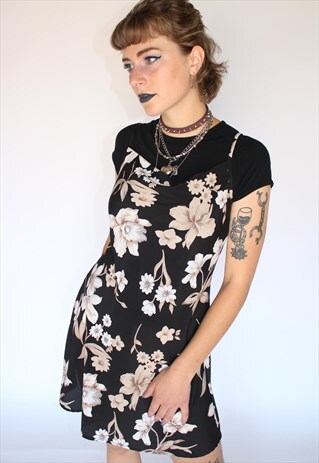 FLORAL FESTIVAL SLIP DRESS