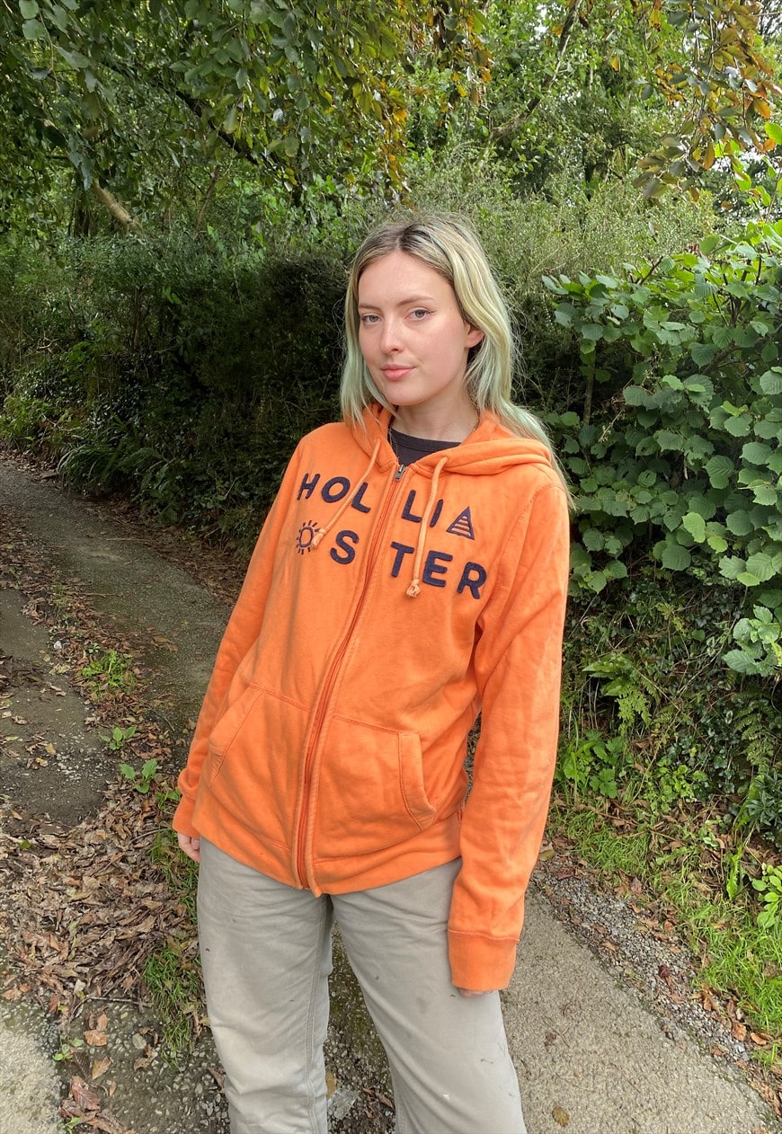 Hollister 2025 orange hoodie