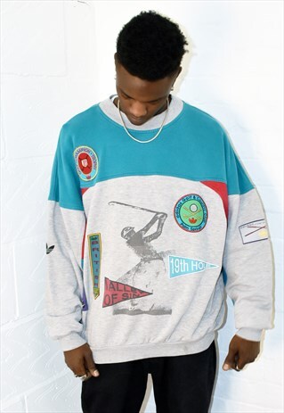 RARE VINTAGE ADIDAS PALM SPRING BRITISH OPEN GOLF SWEATSHIRT