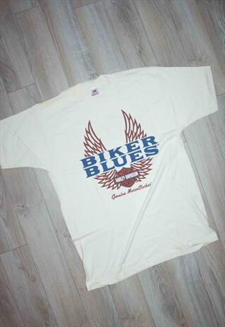 VINTAGE HARLEY-DAVIDSON T-SHIRT LOGO 90S L 7.6