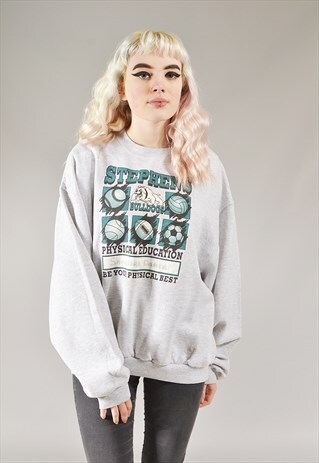 VINTAGE BULLDOGS PE SWEATSHIRT GREY