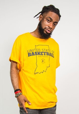 RETRO NBA INDIANA PACERS BASKETBALL T-SHIRT