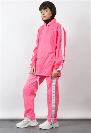 VINTAGE 90'S KAPPA PINK SHELL SUIT