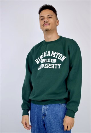 VINTAGE 90'S BOTTLE GREEN CHAMPION SWEATSHIRT