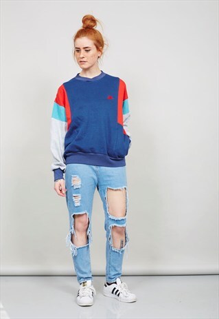 VINTAGE 80'S CLASSIC MULTICOLOURED NIKE SWEATER 3839