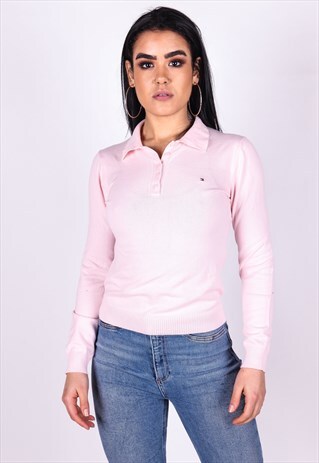 VINTAGE TOMMY HILFIGER KNIT POLO SHIRT T924