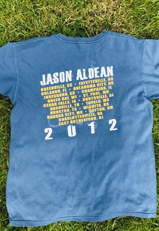 VINTAGE JASON ALDEAN AMERICAN COUNTRY SOFT CONCERT T-SHIRT