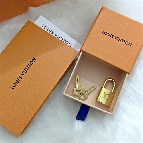 Louis Vuitton Lock and Key Reworked Necklace + Bracelet Set