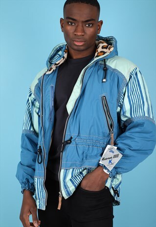 VINTAGE PATTERNED PADDED JACKET NJ462