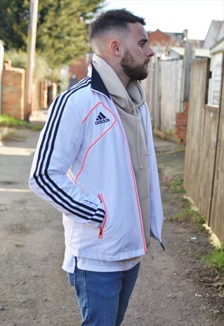VINTAGE 90'S ADIDAS FOOTBALL WINDBREAKER TRACK JACKET