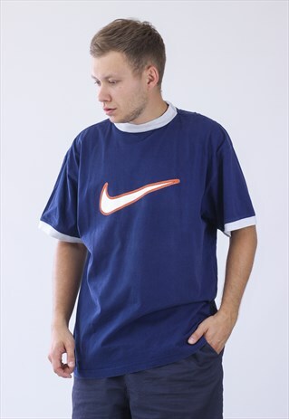 VINTAGE MENS NIKE BIG LOGO T-SHIRT