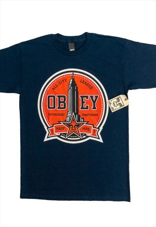 OBEY BLUE T-SHIRT