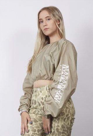 VINTAGE 90'S NAPAPIJRI SUPER-CROP SHELL JACKET