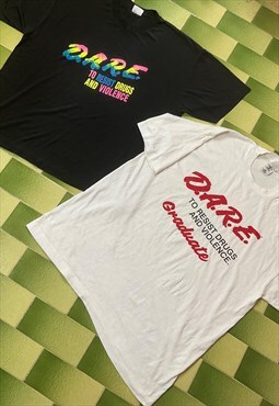 Two Vintage 90s DARE T-Shirt & Vintage DARE Graduate T-Shirt