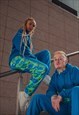 HANDMADE Y2K FESTIVAL GRAPHIC PRINT TRACKSUIT BOTTOMS 