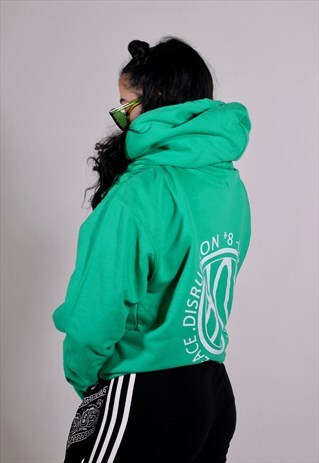GREEN GRAPHIC HOODIE