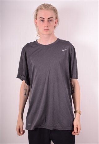 NIKE MENS VINTAGE T-SHIRT TOP XXL GREY 90S