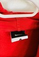 VINTAGE NIKE HOODIE RED WITH MANCHESTER UNITED LOGO