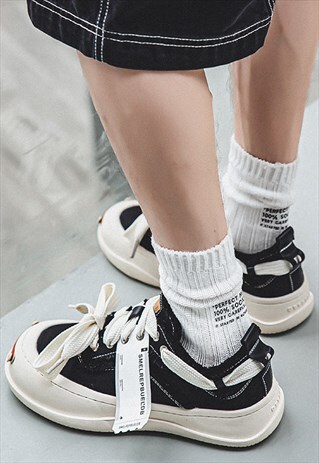 CHUNKY SOLE SNEAKERS CHUNKY SOLE PUNK SHOES GRUNGE TRAINERS