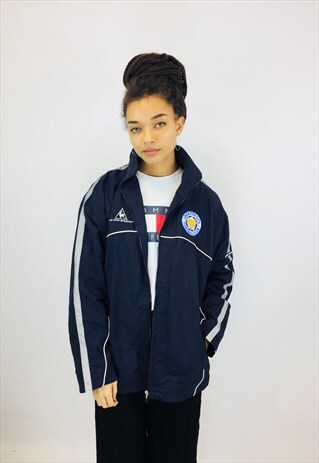 VINTAGE 80S LE COQ SPORTIF WINDBREAKER JACKET LEICESTER FC