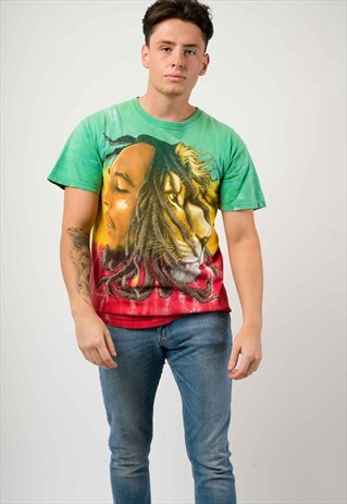 VINTAGE ZION BOB MARLEY TIE-DIE T-SHIRT