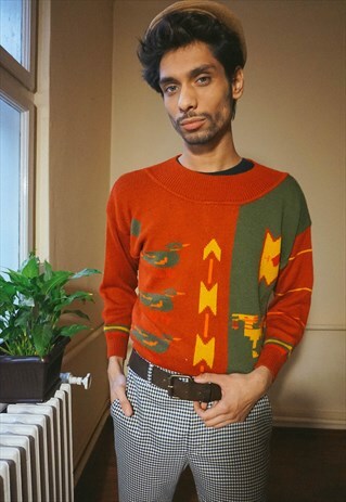 VINTAGE DUCK PATTERNED JUMPER