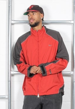 Vintage Nike ACG Jacket in Red Windbreaker Rain Coat XL