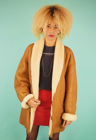 VINTAGE 90'S SHEARLING COAT
