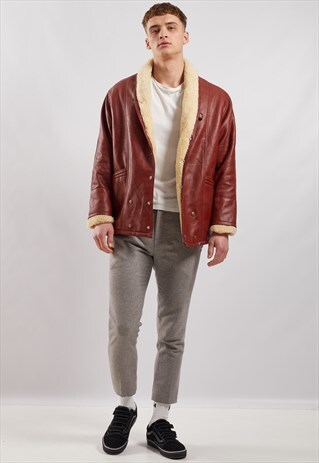VINTAGE SHEARLING AVIATOR JACKET