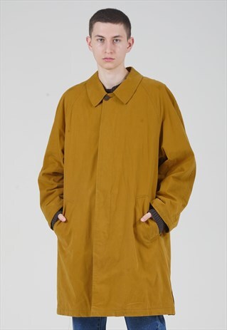 VINTAGE 90'S YSL MUSTARD YELLOW OVERCOAT