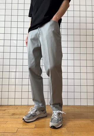 Vintage LEVIS Pants Work Trousers STA PREST 80s Grey 