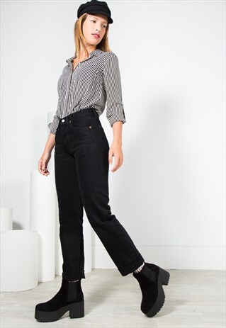 VINTAGE 80S LEVI'S ORIGINAL 501 JEANS BLACK / 0017