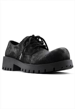 Platform Derby shoes chunky sole brogue boots goth shoes