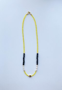 Beaded Necklace With Freshwater Pearl