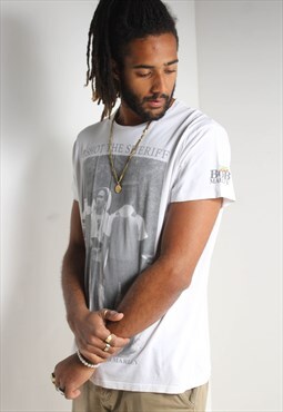 Vintage Bob Marley Graphic T-shirt White