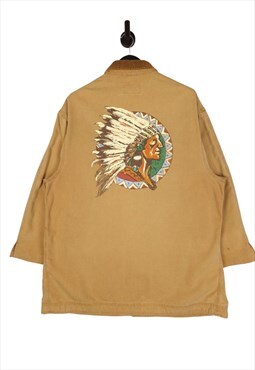Polo Country Indian Chief Head Barn Coat L/XL Made In USA