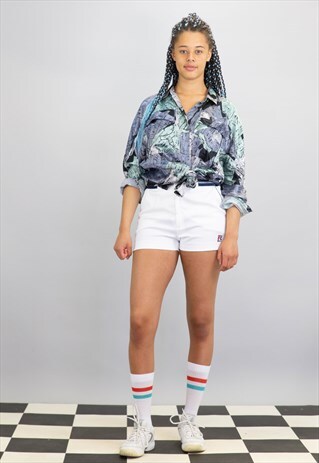 VINTAGE 80'S WHITE TENNIS SHORTS